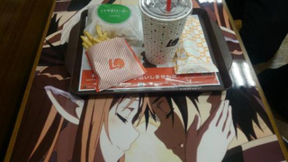 Illustration for article titled Tokyo Hamburger Restaurant Covered in AnimeÂ